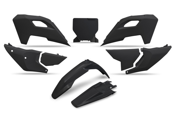 Plastic Kit black for Husqvarna TC 250 - TC 150 - TC 250 HERITAGE - TC 125 HERITAGE - FX 350 HERITAGE - FC 450 HERITAGE - FC...